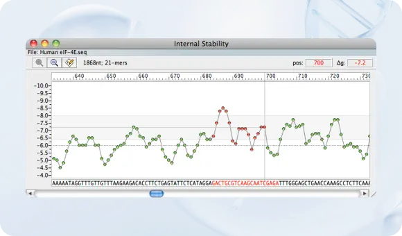 Oligo7.6引物设计分析软件