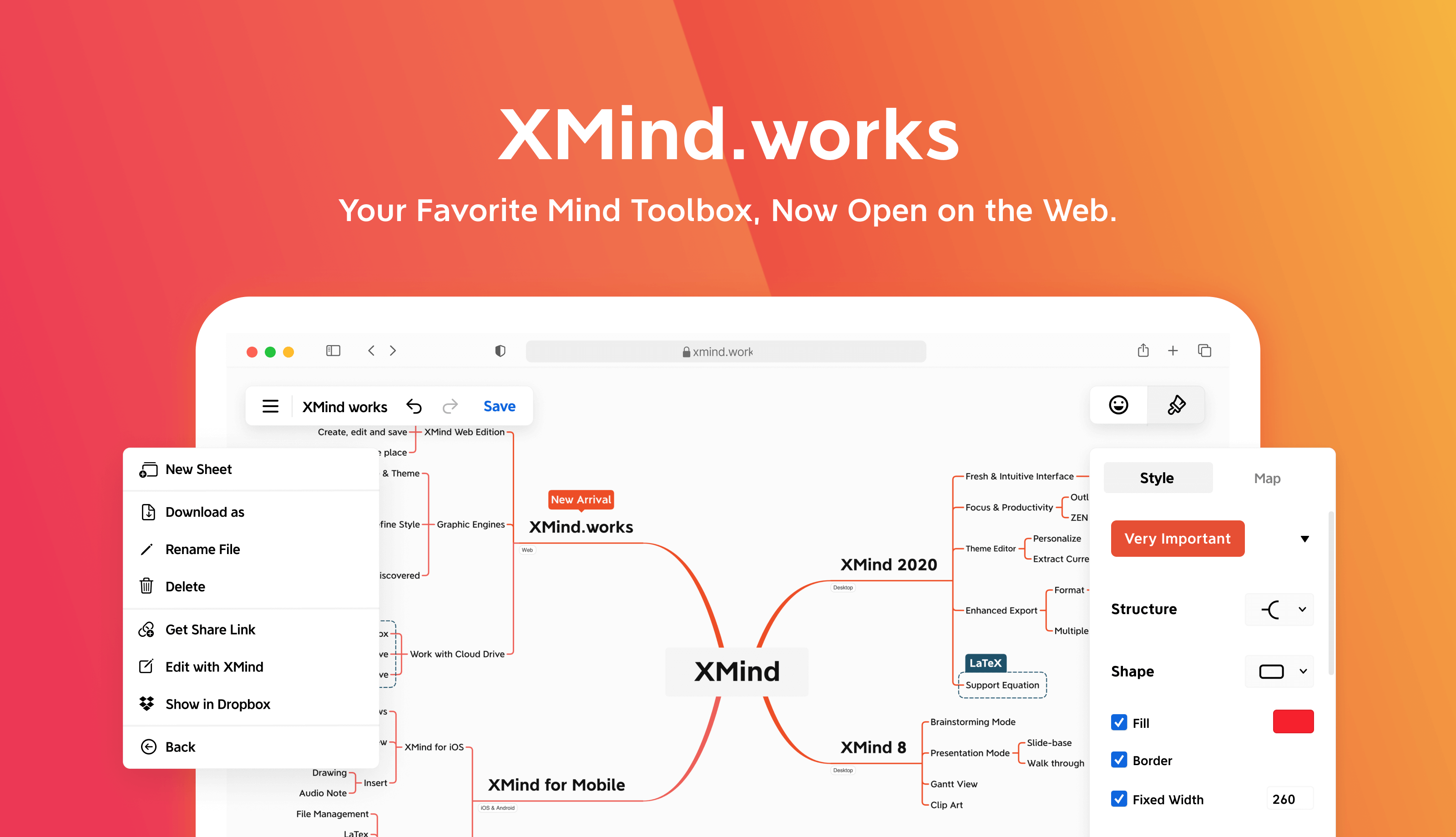 Xmind思维导图软件，一款全功能的思维导图和头脑风暴软件